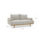 Washington 2 Seat Sofa Lounge Tweed Cobblestone dimensions