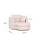 Snuggle Swivel Leather Chair dimensions