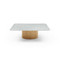Lantine Marble Coffee Table Natural Base - side view