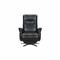 London Recliner Chair Black front view