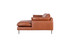 Rimini Leather Chaise Lounge right side view