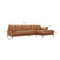 Catania Leather Chaise Lounge dimensions