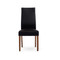 Lisa Dining Chair Black front view