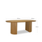 Arte Natural Elm Dining Table  - Image with Dimensions