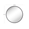 Kiara Round Mirror Black - Image with Dimensions Kiara Round Mirror Black - Image with Dimensions