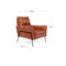 Roxanne Occasional Leather Chair dimensions