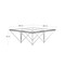Tommy Coffee Table Steel dimensions
