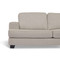 Chloe Milano Pumice 3 Seat Lounge close up front view