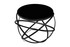 Tokyo Occasional Table Black Glass - zoomed top angled view