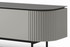 Lantine Entertainment Unit Matte Grey - angled front right side panelling