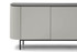 Lantine Buffet Matte Grey - zoomed left side front view