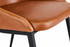 Edge Dining Chair Tan zoomed in front view angle