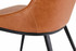Edge Dining Chair Tan zoomed in back view angle