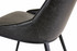 Edge Dining Chair Black zoomed in angle back view