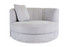 Cuddle Swivel Chair - zoomed front one pillows