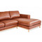 Rose Chaise Lounge Leather close up chaise view