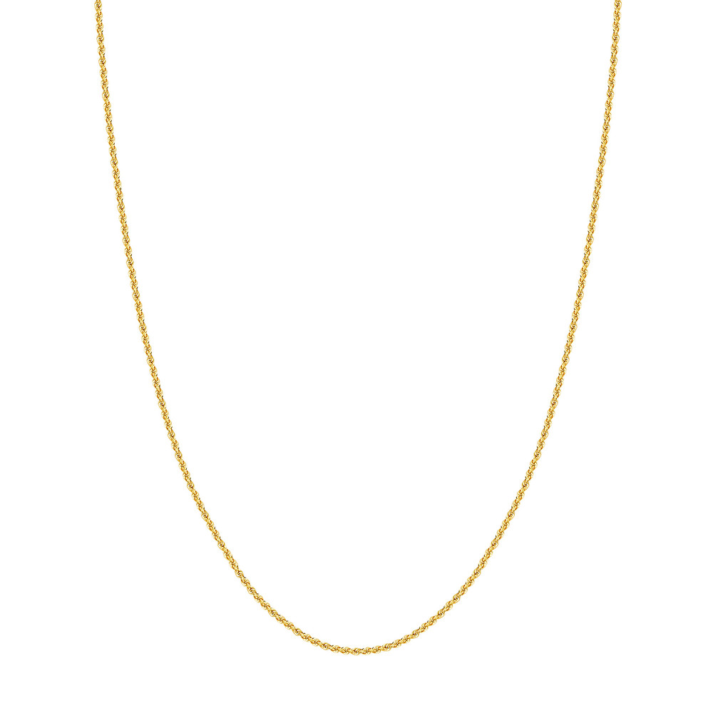 2mm Light Rope Chain with Lobster Lock - Midas Chain