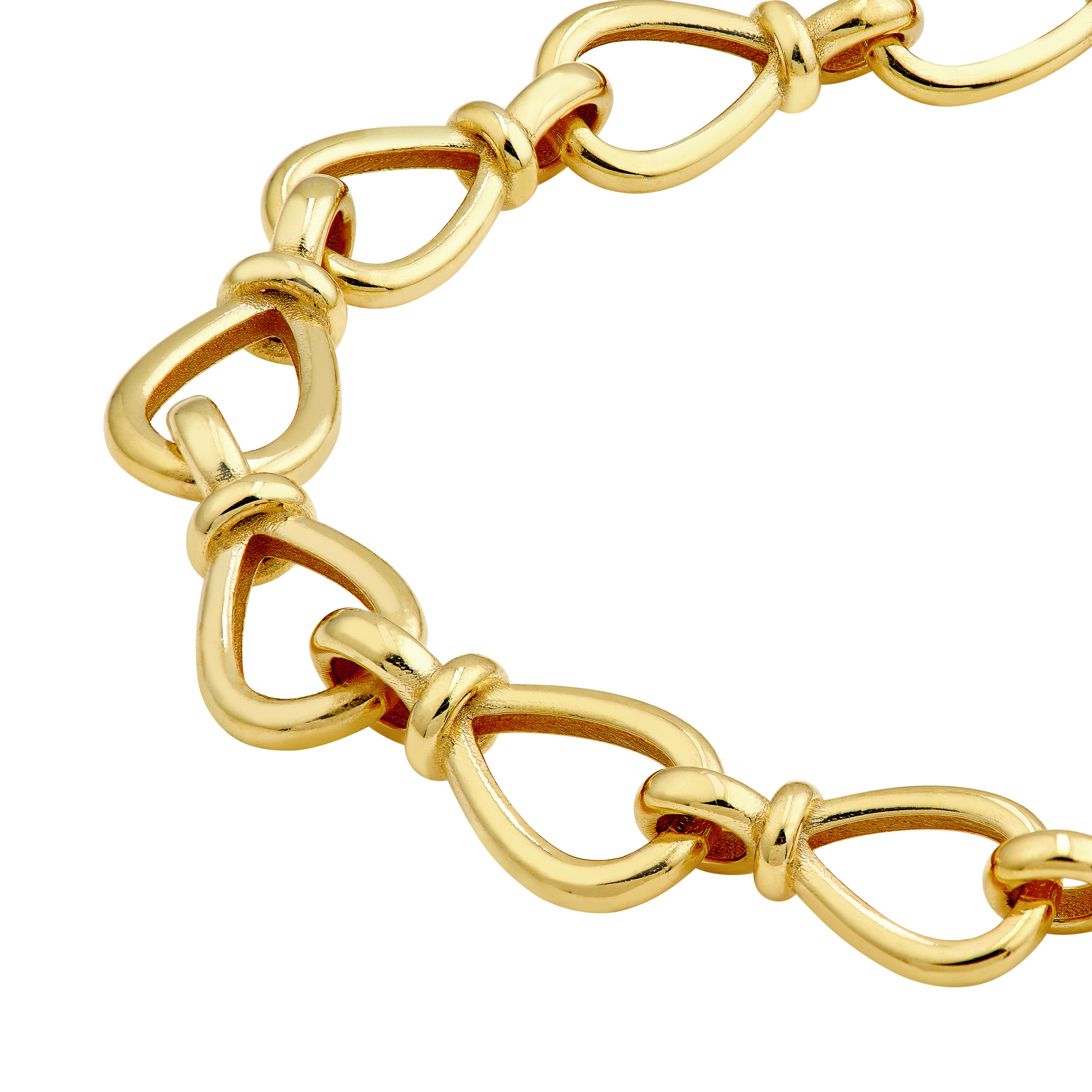 Graduated Teardrop Link Necklace - Midas Chain