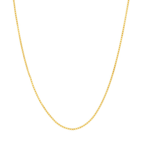 Sterling Silver 0.8mm Box Chain with Lobster Lock - Midas Chain