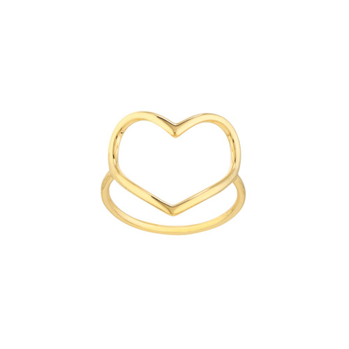 Organic Open Heart Ring - Midas Chain