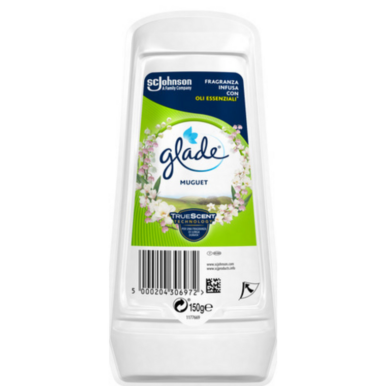 Glade Assorbiodori Profumatore per la Casa e Armadi Fragranza Mughetto 150g