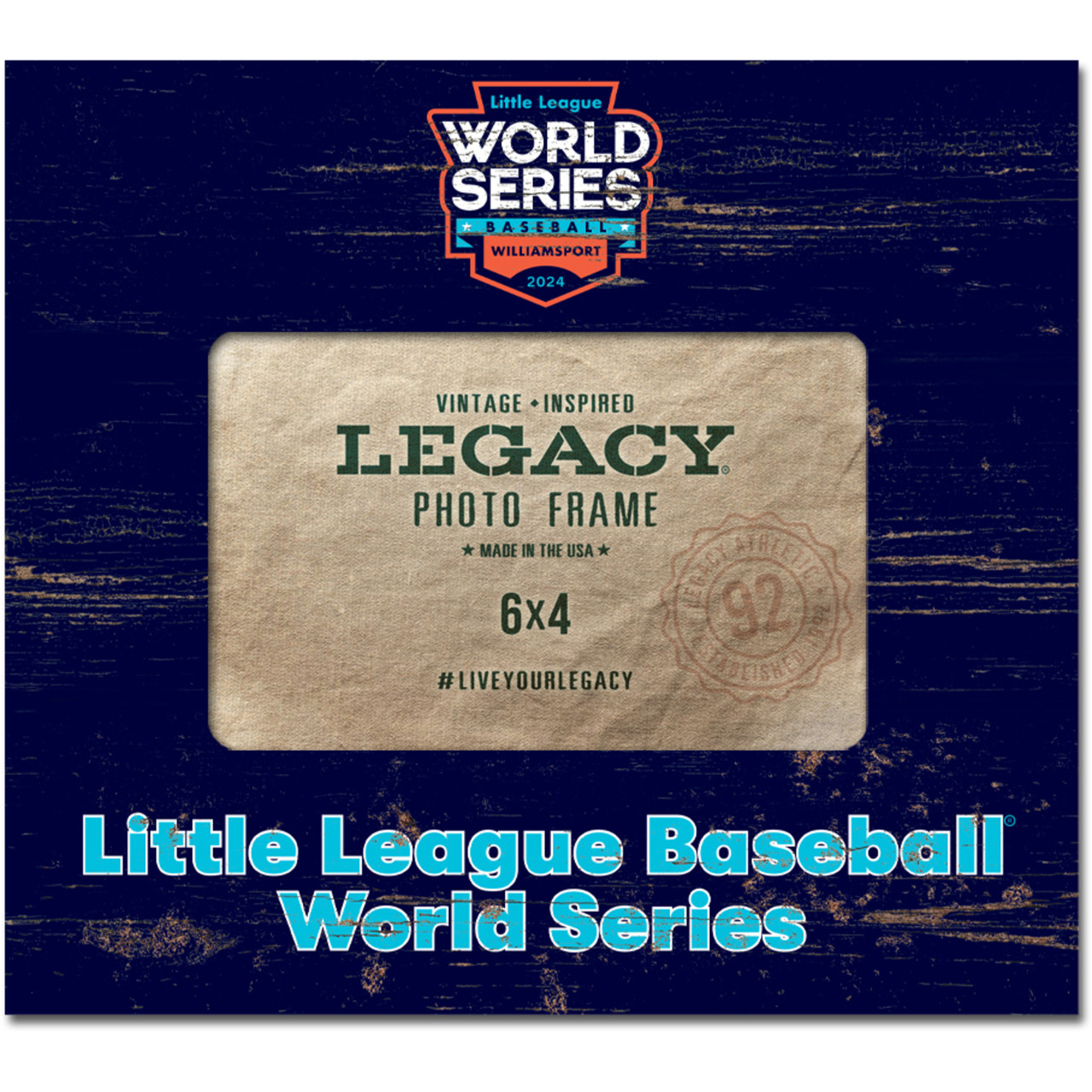 Little League Baseball 2024 World Series Navy Wood Picture Frame