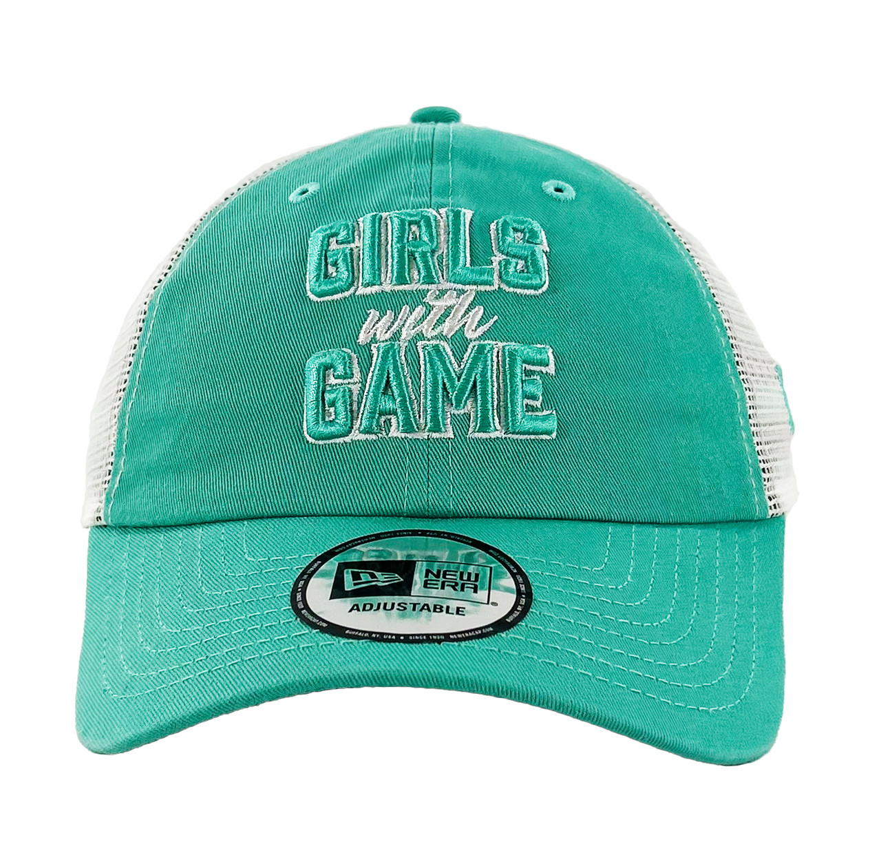 帽子 Youth 9TWENTY™ NEW ERA® × familiar New Era 9Twenty Mint Trucker Little League Girls With Game
