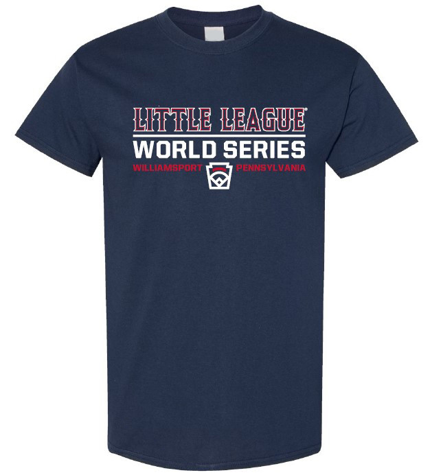 Little League World Series White Line Navy Tee Little League