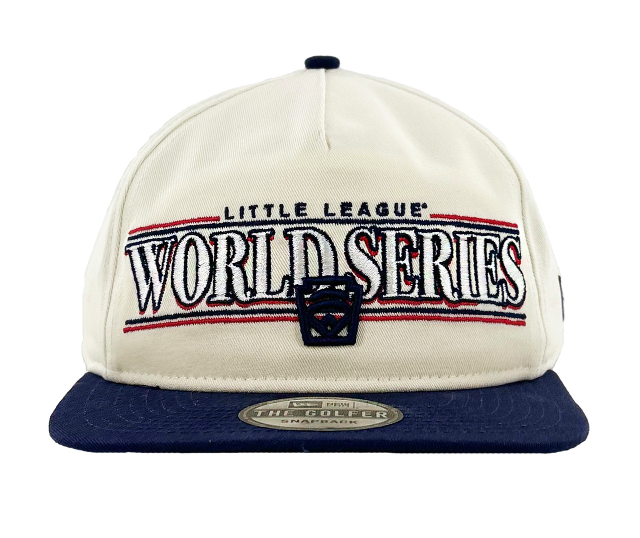 New Era Golfer Chrome White & Navy LLWS Adjustable Cap - Little