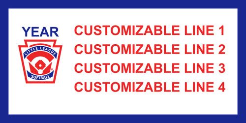 Vintage Replacement Vinyl Softball Banner Vintage Replacement Vinyl Softball Banner