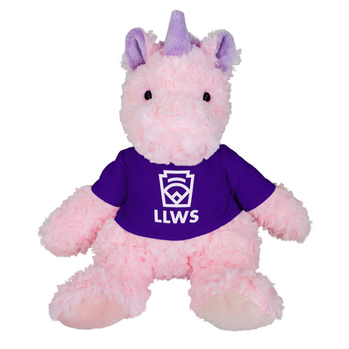 Little League LLWS Pink Unicorn Cuddle Buddy