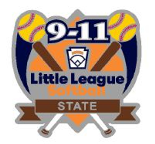 9-11 Little League Softball State Pin View Product Image