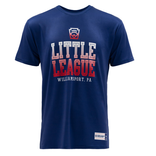 Little League Fade Navy Sublimated Tee View Product Image