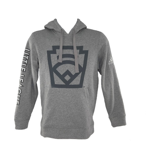 adidas®  Little League Tonal Keystone Emblem Gray Fleece Hood View Product Image