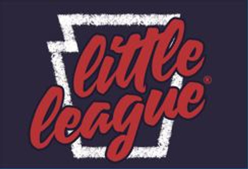 Little League Script Keystone Emblem Chalk Dust Magnet View Product Image