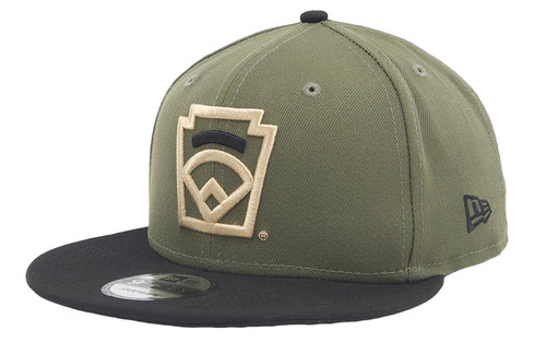 New Era 9Fifty Olive Green Keystone Emblem Logo Youth Snapback Cap