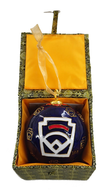 Little League Keystone Navy Cloisonne Round Ornament View Product Image