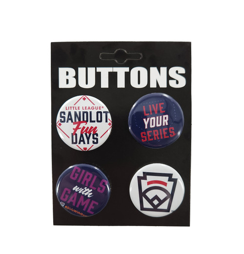 Little League Brand 4-Pack Button Set View Product Image