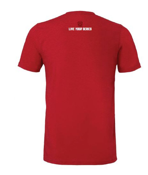 Little League Live Your Series Front Line Keystone Red Triblend Tee View Product Image