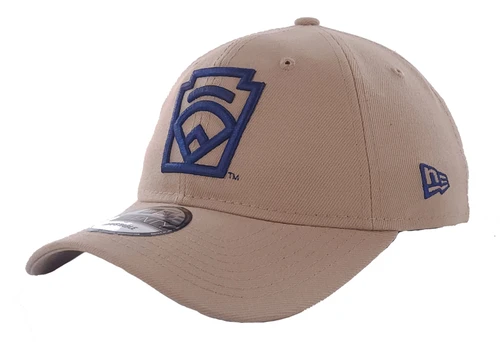 New Era 9Twenty Tan Little League Navy Keystone Logo Adjustable Cap