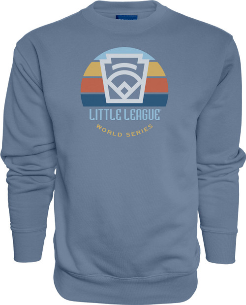 Little League Full Keystone Logo Color Bar Blue Crew View Product Image