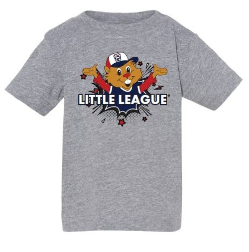 Little League Dugout Head Infant Fine Jersey Gray Tee View Product Image