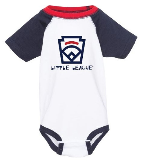 Little League Keystone Red, White, Navy, Infant Jersey Onesie View Product Image