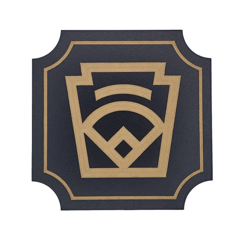 Little League Keystone Emblem Logo Black Wooden Plaque Little League Keystone Emblem Logo Black Wooden Plaque