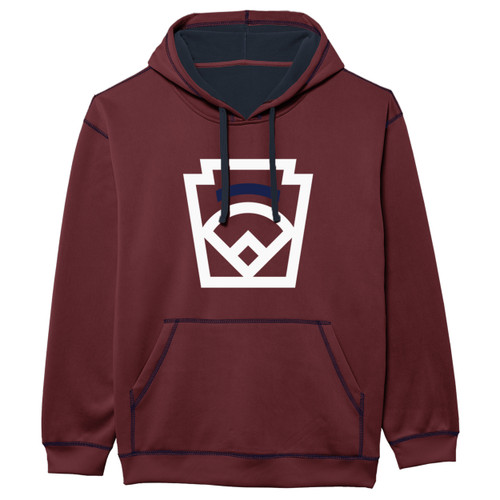 Little League Keystone Emblem Logo Red & Navy Transit Hood Little League Keystone Emblem Logo Red & Navy Transit Hood