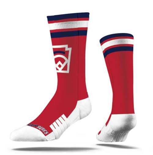 Little League Keystone LIVE YOUR SERIES Red Crew Sock View Product Image