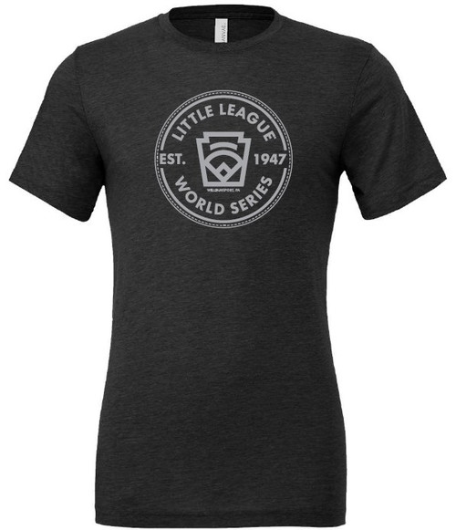 Little League 1947 Circle Dark Gray Tri-blend Tee Little League 1947 Circle Dark Gray Tri-blend Tee