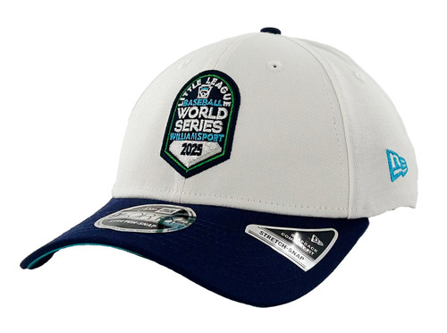 New Era 9Forty White & Navy Full Color Little League 2025 Baseball World Series Logo Adjustable Cap View Product Image