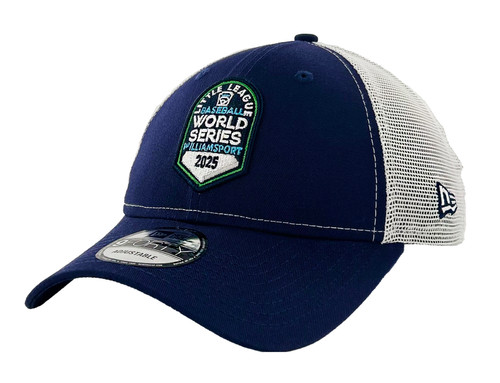 New Era 9Forty Navy Trucker Full Color Little League 2025 Baseball World Series Logo Adjustable Cap New Era 9Forty Navy Trucker Full Color Little League 2025 Baseball World Series Logo Adjustable Cap