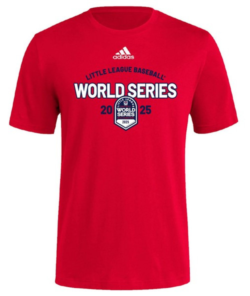 adidas Little League 2025 Baseball World Series RWB Classic Arch Red Tee adidas Little League 2025 Baseball World Series RWB Classic Arch Red Tee